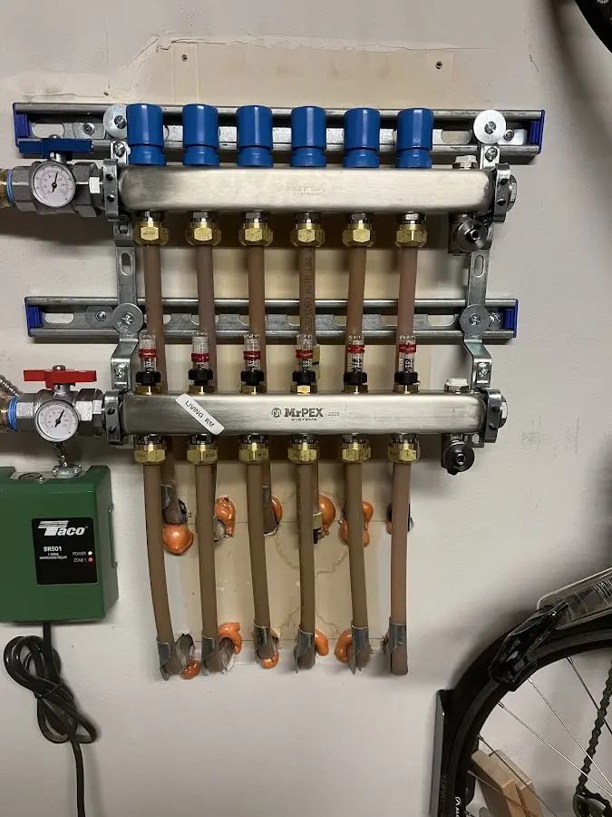 Plumber performing Leak Detection at a residential property in Cape Elizabeth